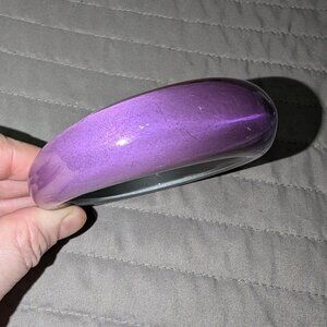 $3 with Bundle ~ Purple Lucite Bangle Bracelet Chunky Retro Statement 5889